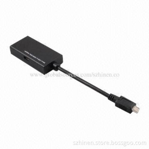Micro USB to HDMI MHL Adapter, 1,280 x 720P Supports Maximum Resolution